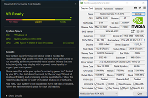ASUS ROG STRIX NVIDIA GeForce RTX 3070 OC Gaming 8GB LHR GDDR6 256 Bit Very Good