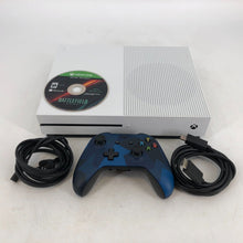 Load image into Gallery viewer, Microsoft Xbox One S White 500GB - Good Condition w/ Controller + Cables + Game