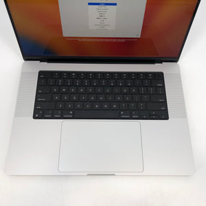 MacBook Pro 16-inch Silver 2021 3.2 GHz M1 Max 10-Core CPU 64GB 4TB