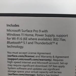 Microsoft Surface Pro 9 13" Black 2022 3.2GHz i5-1235U 8GB 256GB - NEW & SEALED