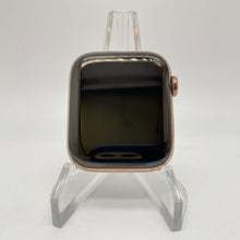Load image into Gallery viewer, Apple Watch Series 5 Cellular Gold S. Steel 44mm w/ Brown Leather Band Excellent