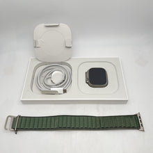 Load image into Gallery viewer, Apple Watch Ultra Cellular Gray Titanium 49mm w/ Green Alpine Loop - Excellent