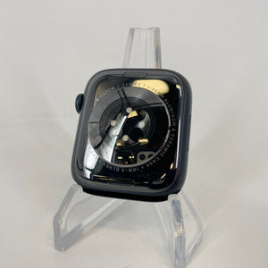 Apple Watch Series 7 Cellular Midnight Aluminum 44mm w/ Tornado/Gray Loop Good