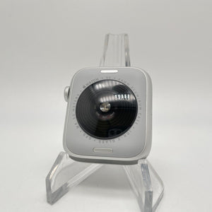 Apple Watch SE (2nd Gen.) (GPS) Silver Aluminum 44mm w/ Red Sport Loop Very Good