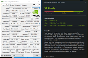 Gigabyte NVIDIA GeForce RTX 3080 Gaming OC 12GB LHR GDDR6X 384 Bit Good Cond.