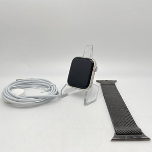 Apple Watch Series 7 Cellular Starlight Aluminum 45mm w/ Milanese Loop Very Good