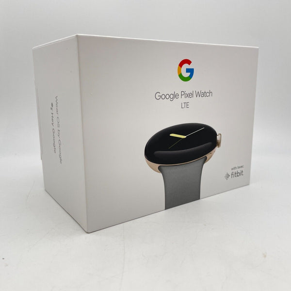Pixel Watch Cellular Gold Stainless Steel 41mm Hazel Active Band - NEW & SEALED