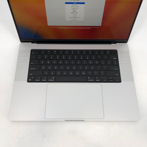 MacBook Pro 16-inch Silver 2021 3.2 GHz M1 Max 10-Core CPU 32-Core GPU 64GB 2TB