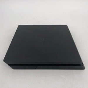 Sony Playstation 4 Slim Black 1TB Very Good Cond. w/ Controller + Cables + Game