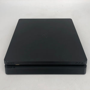 Sony Playstation 4 Slim Black 1TB Very Good Cond. w/ Controller + Cables + Game