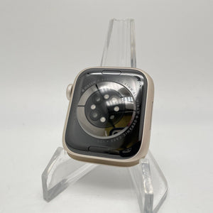 Apple Watch Series 8 (GPS) Starlight Aluminum 41mm w/ Gray Sport Loop Excellent
