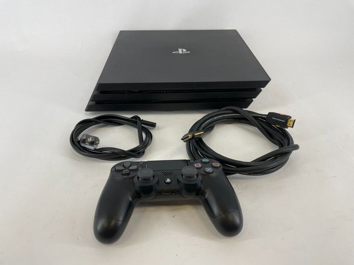 Sony Playstation 4 Pro Black 1TB Good Condition W/Controller + HDMI + Power Cord