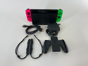 Nintendo Switch 32GB Good Cond. W/ 2 Joy-Cons/Dock/Cables/Joy-con Grips + Straps