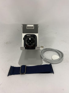 Apple Watch Series 7 Cellular Nike Black Sport 45mm w/ Navy Loop Band - 6/10