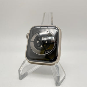 Apple Watch Series 7 (GPS) Starlight Aluminum 45mm w/ Starlight Sport Band Good