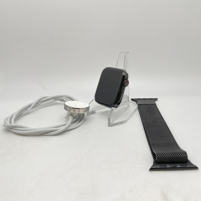 Apple Watch Series 5 Cellular Space Black S. Steel 44mm Black Milanese Loop Good
