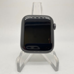 Apple Watch SE Cellular Space Gray Aluminum 44mm w/ Black Sport Band Excellent