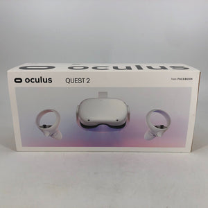 Oculus Quest 2 VR 128GB Headset Very Good w/ Controllers + Charger + Eye Cover