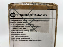 Load image into Gallery viewer, HP Notebook 15 2020 FHD 1.8GHz Intel Core i7-10510U 12GB 512GB