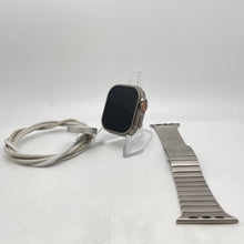 Load image into Gallery viewer, Apple Watch Ultra Cellular Titanium 49mm w/ Silver Non-OEM Metal Link Excellent