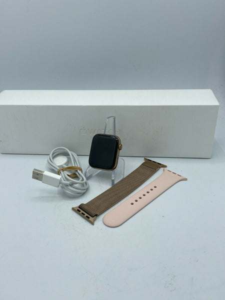 Apple Watch Series 5 Cellular Gold S. Steel 44mm w/ Gold Milanese Loop