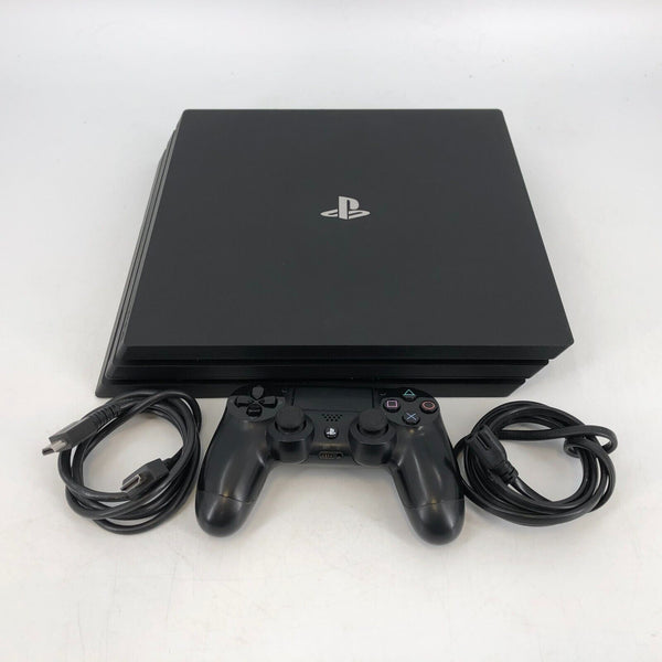 Sony Playstation 4 Pro Black 1TB - Good Cond. w/ Controller + HDMI/Power Cables