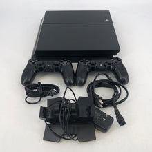 Load image into Gallery viewer, Sony Playstation 4 Black 500GB w/ Controllers + Cables
