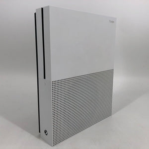 Microsoft Xbox One S White 1TB - Very Good w/ HDMI/Power + Controllers + Game