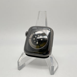 Apple Watch Series 7 Cellular Graphite S. Steel 41mm w/ Blue Sport Band Good