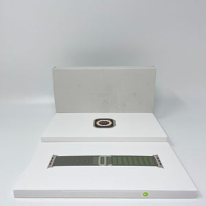 Apple Watch Ultra Cellular Titanium 49mm w/ (S) Green Alpine Loop - BRAND NEW