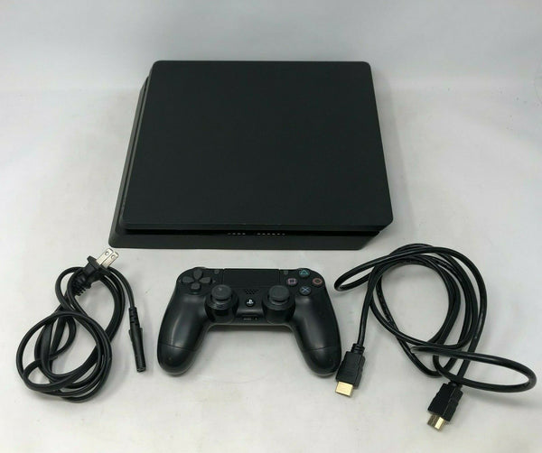 Sony Playstation 4 Slim Black 1TB w/ Controller + Cables