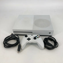 Load image into Gallery viewer, Microsoft Xbox One S White 500GB - Excellent Condition w/ Controller + Cables