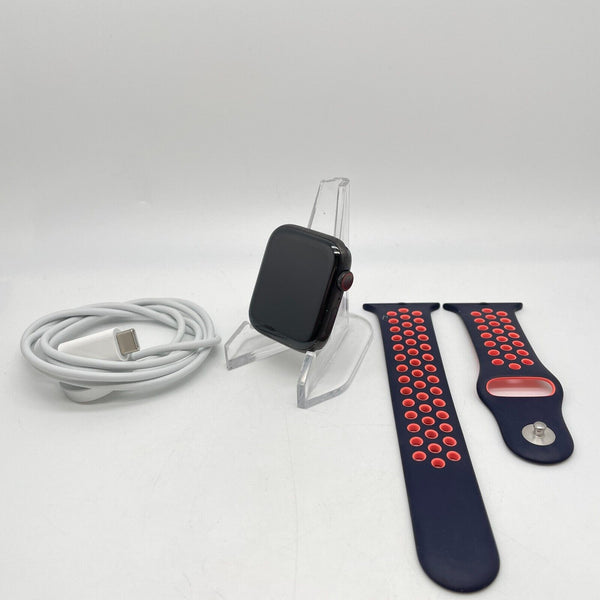 Apple Watch Series 5 Cellular Space Black Titanium 44mm w/ Nike Sport Band Good