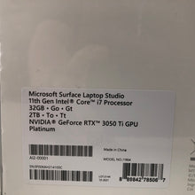 Load image into Gallery viewer, Microsoft Surface Studio Laptop 14&quot; 2021 TOUCH 3.3GHz i7-11370H 32GB 2TB - NEW