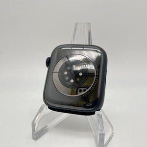 Apple Watch Series 7 Cellular Midnight Aluminum 45mm Black Nike Sport Band Good