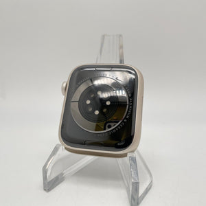 Apple Watch Series 6 (GPS) Silver Aluminum 44mm w/ Platinum Sport Band Excellent