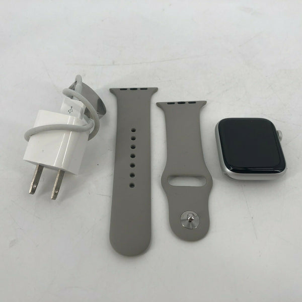 Apple Watch Series 6 Cellular Silver Sport 44mm w/ Fog Sport Band