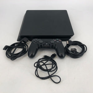 Sony Playstation 4 Slim Black 500GB w/ Controller + Cables