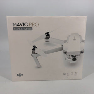 DJI Mavic Pro Alpine White - 4K Camera w/ Remote + Extra Propellors - Excellent