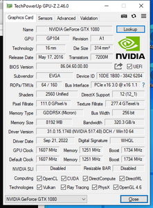 EVGA NVIDIA GeForce GTX 1080 FTW DT ACX 3.0 Gaming 8GB FHR GDDR5X - Graphics