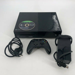 Microsoft Xbox One Black 500GB w/ Controller + Power Cable + Game