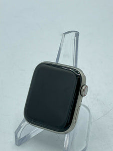 Apple Watch Series 5 Cellular Silver Titanium 44mm w/ Blue Sport