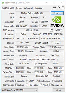 EVGA GeForce GTX 980 FTW ACX 2.0 4GB FHR Graphics Card GDDR5