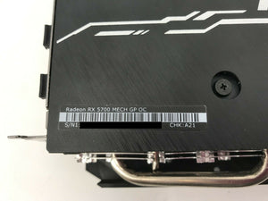MSI AMD Radeon RX 5700 MECH GP OC 8GB FHR GDDR6 256 Bit Graphics Card
