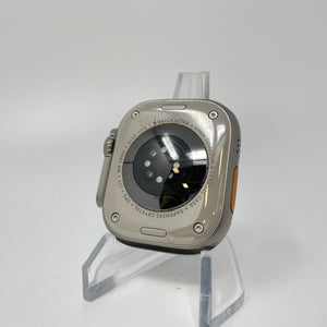 Apple Watch Ultra Cellular Titanium 49mm w/ (M) Orange Alpine Loop Excellent
