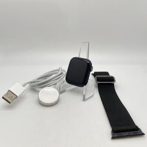 Apple Watch Series 7 Cellular Midnight Black Aluminum 41mm Black Sport Excellent