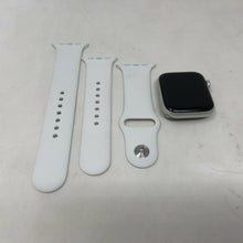 Load image into Gallery viewer, Apple Watch SE Aluminum Cellular Silver Sport 44mm w/ White Sport Band