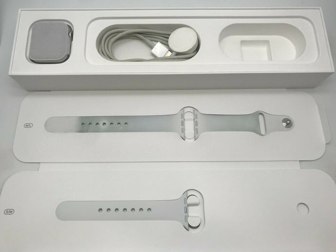 Apple Watch Series 5 Silver Cellular Stainless Steel 40mm + White Sport