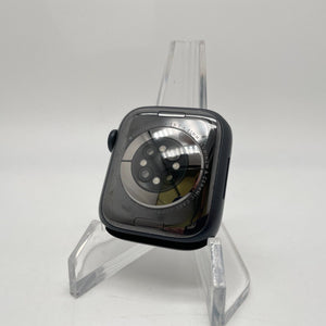 Apple Watch Series 7 Cellular Black Aluminum 41mm w/ Black Sport Loop Excellent