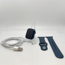 Load image into Gallery viewer, Apple Watch Series 7 Cellular Blue Aluminum 41mm w/ Deep Navy Sport Band